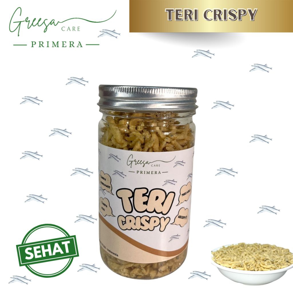 

Teri Crispy Sehat Premium 85gr - PrimeraHealthyStore Greesa Care Cemilan Food Snack