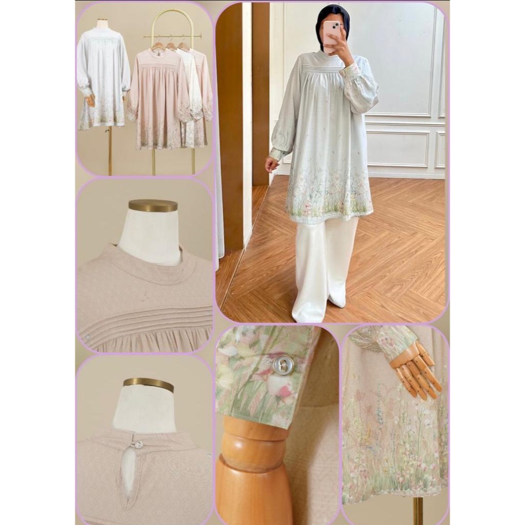 Sisters in style - Tunik Blouse motif bunga