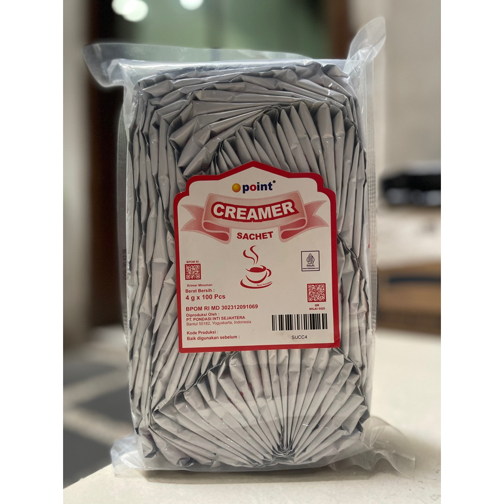 

CREAMER SACHET 4 G x 100 PCS MERK POINT