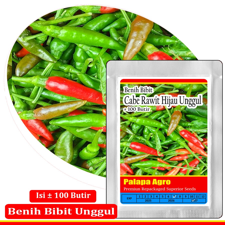 Cabe Rawit - Benih Bibit Cabe Rawit Hijau Unggul Isi± 100 Butir