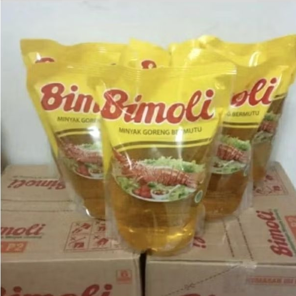

BIMOLI MINYAK GORENG 2L kemasan pouch satu karton isi 6