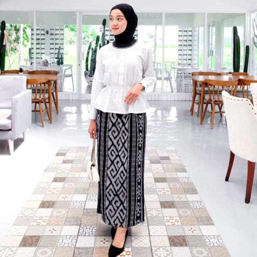 ROK TENUN ROK SPAN WANITA PANJANG ROK KERJA TENUN