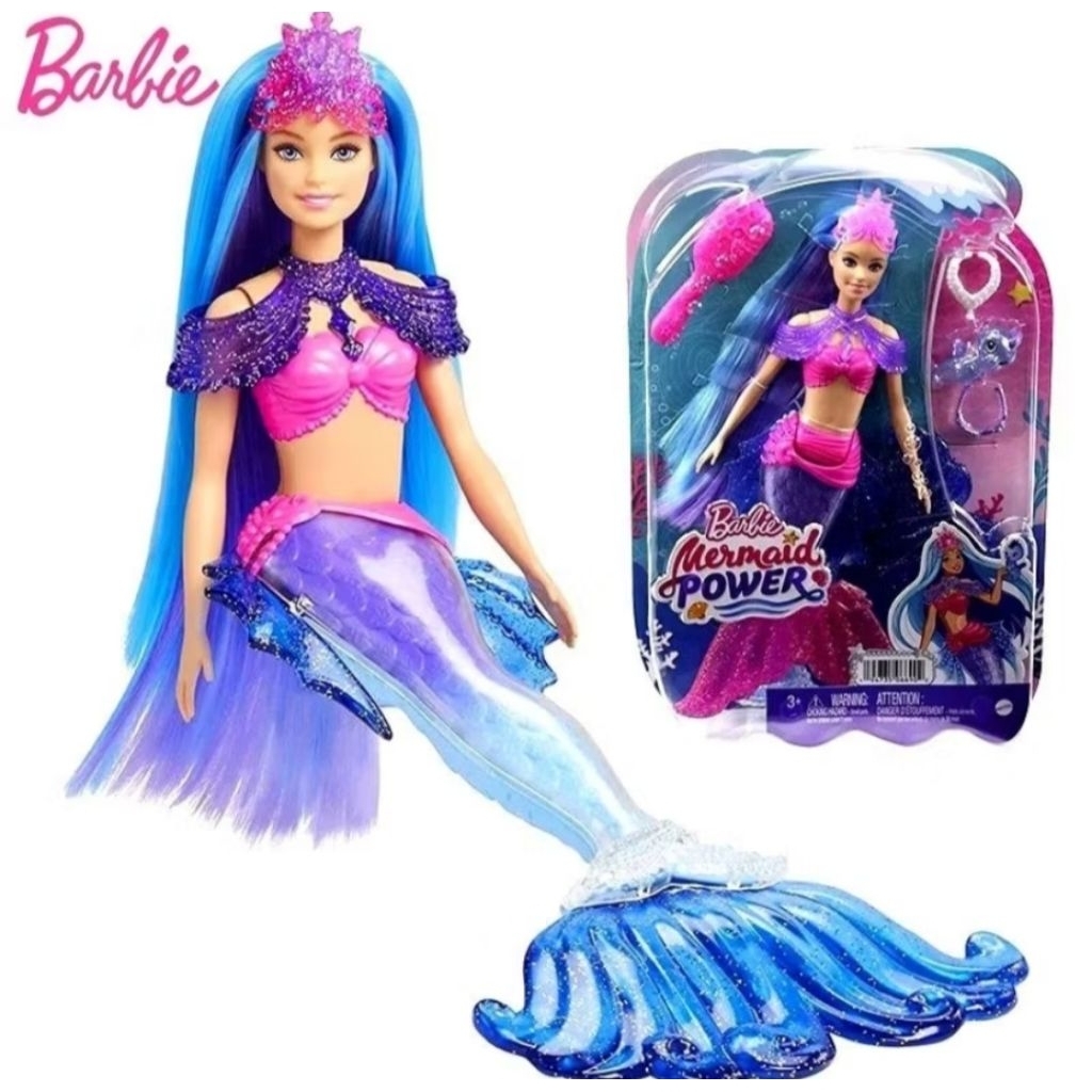 BARBIE MERMAID POWER DOLL BONEKA BARBIE PUTRI DUYUNG MAINAN BONEKA ANAK BARBIE ORIGINAL MATTEL