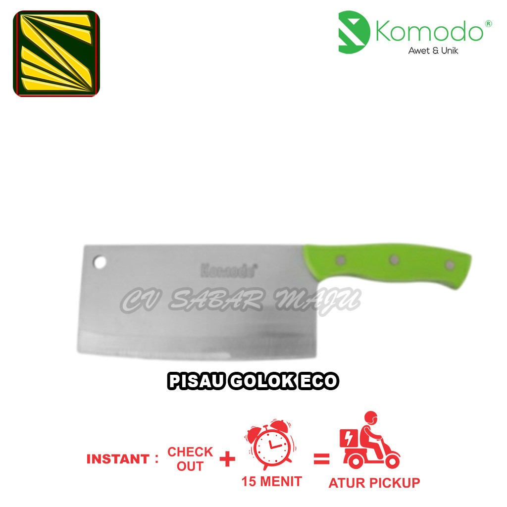 Komodo Golok Stainless, Golok Daging, Golok Dapur