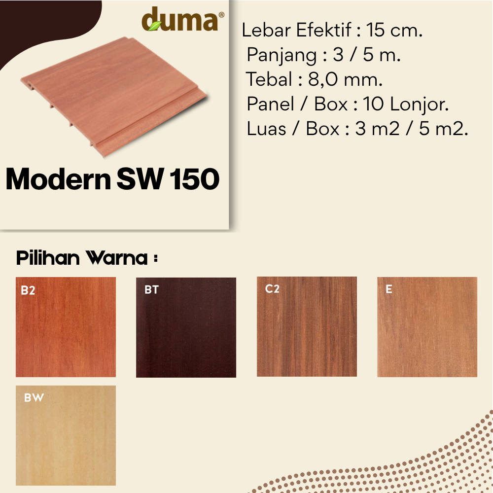 DUMA PANEL WPC Modern SW 150 // Wallpanel &  Plafon