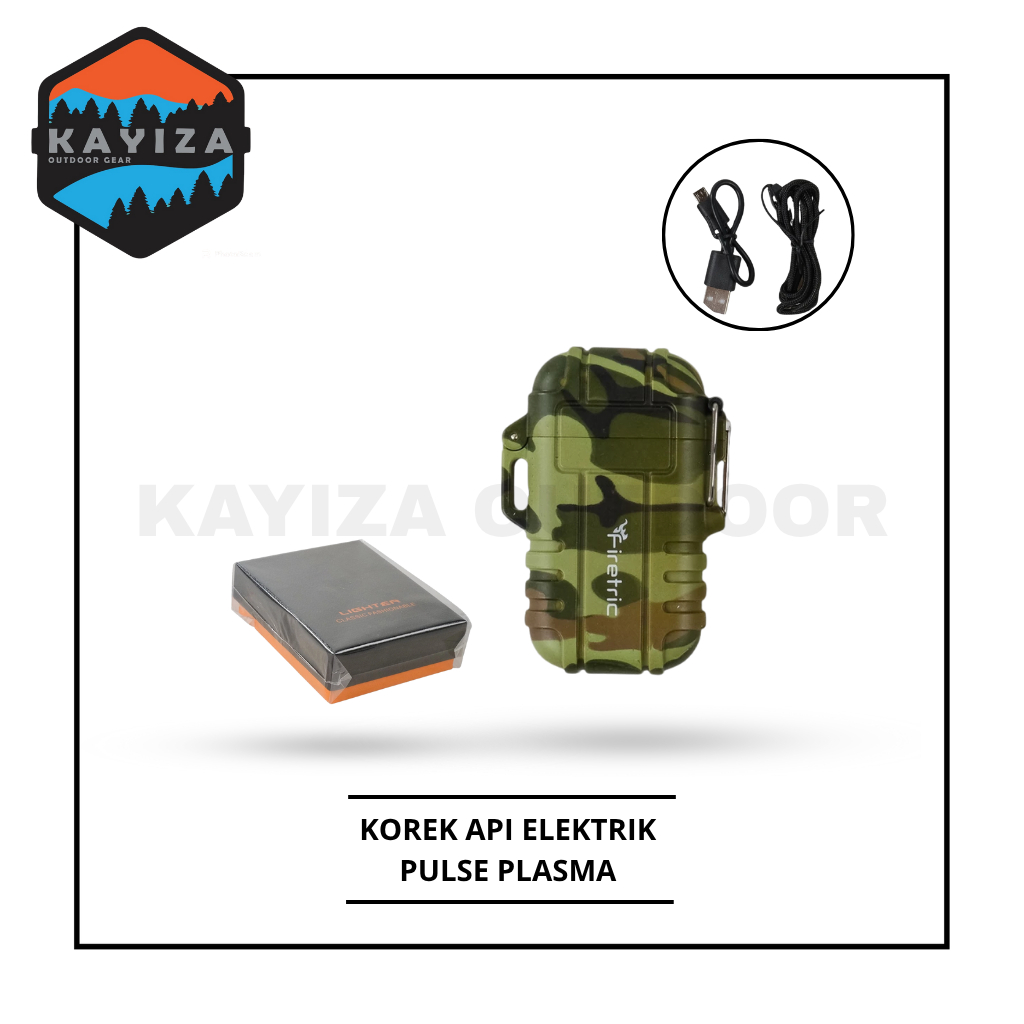 [COD] Korek Api Elektrik Pulse Plasma Cross Arc Lighter Waterproof - Korek api listrik