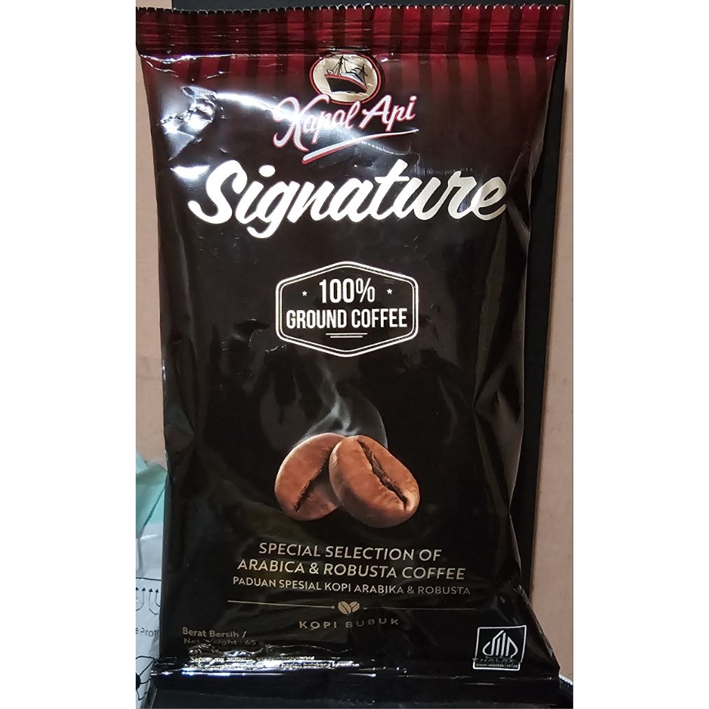 

Kapal Api Signature 65g - Paduan Kopi Bubuk Arabica&Robusta
