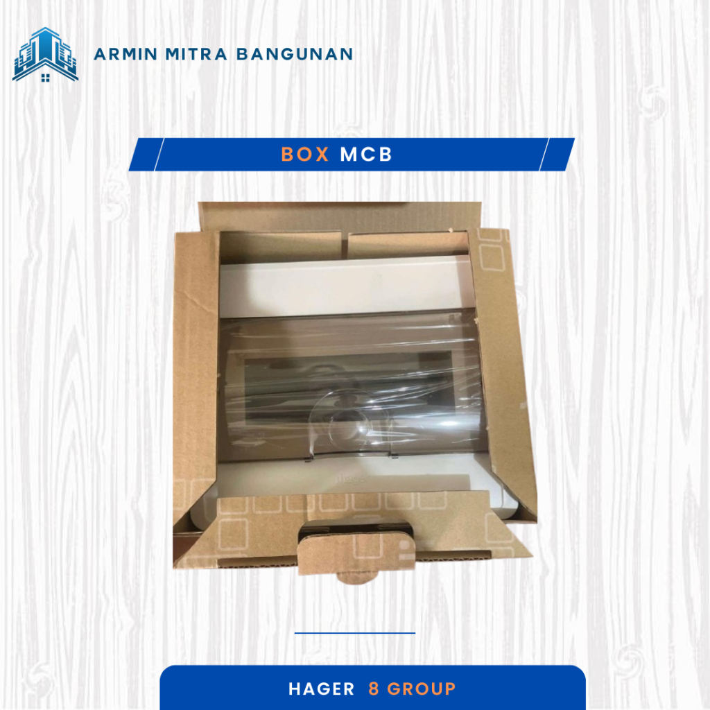 BOX MCB 8 GROUP HAGER ORIGINAL PANEL LISTRIK RAPI DAN AMAN