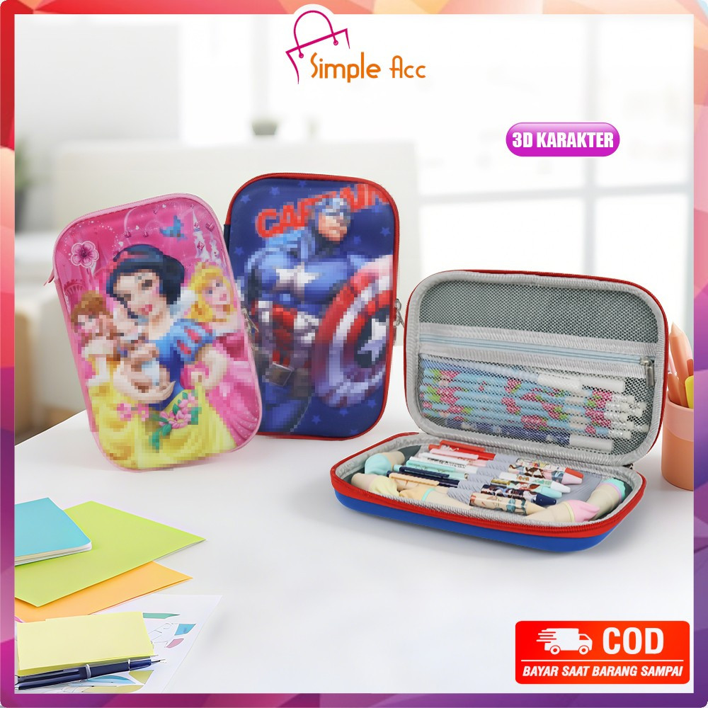 

DO-A82 Kotak Pensil 3D Karakter Kartun Lucu / Tempat Pensil Anak Sekolah / Kotak Pensil Besar Pencil Case Cartoon / Tempat Pinsil Kotak Besar Alat Tulis Import