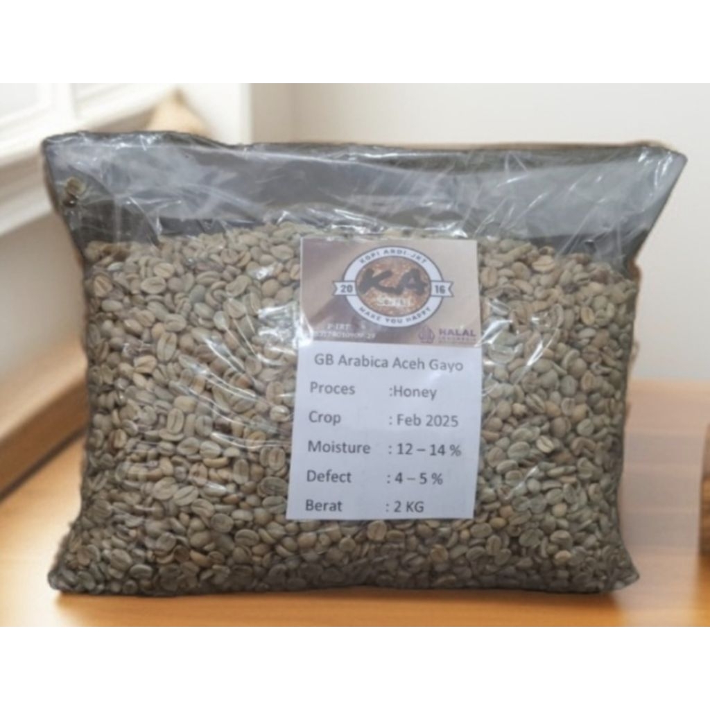 

Green Bean(GB)/Biji Kopi Mentah Arabica Aceh Gayo Honey (sweet taste)