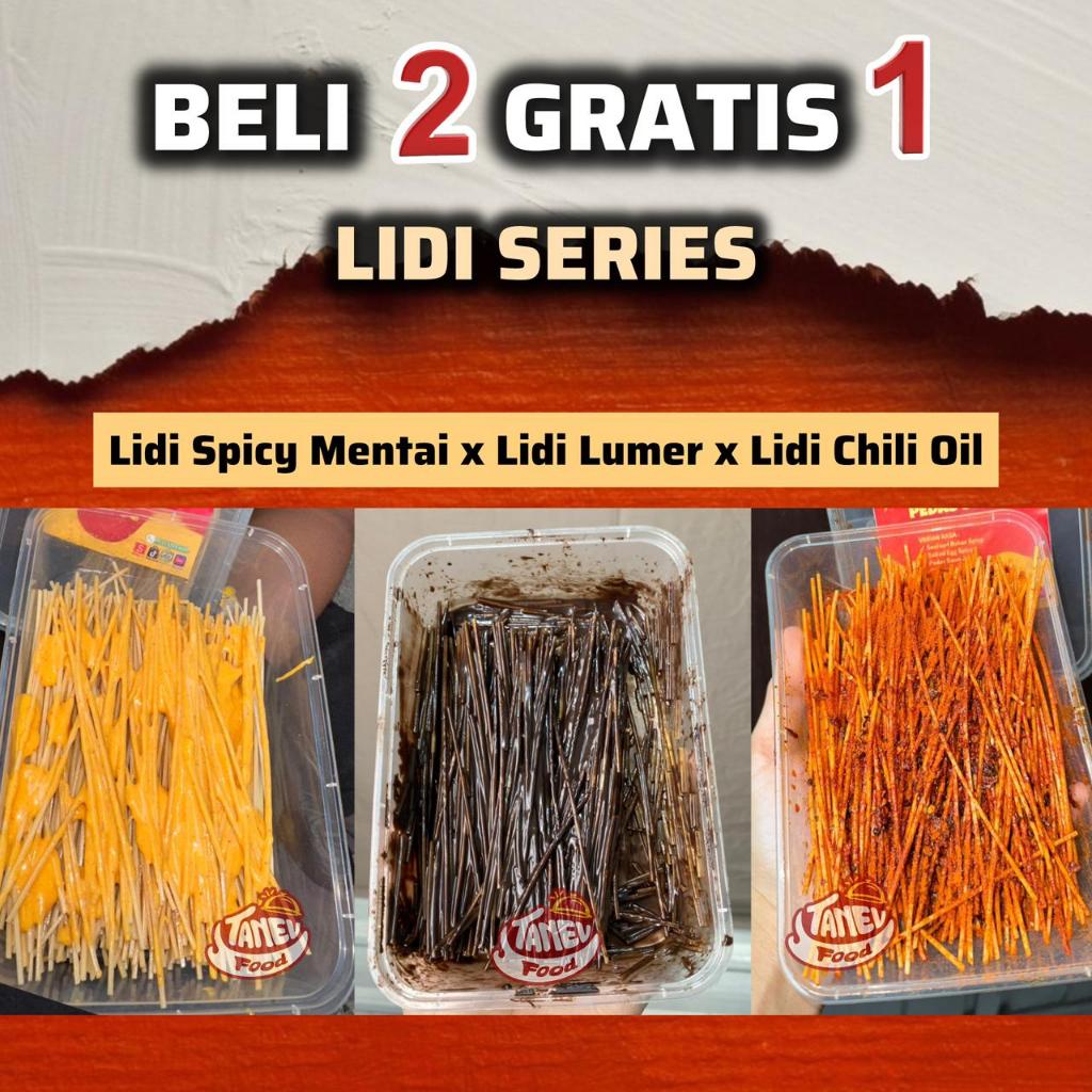 

TANEV FOOD - Lidi Series Beli 2 Gratis 1: Mie Lidi Box Pedas Spicy dan Mie Lidi Lumer Manis Coklat / Stroberi / Matcha / Dapat 3 Pack - Gehel, Si Umang