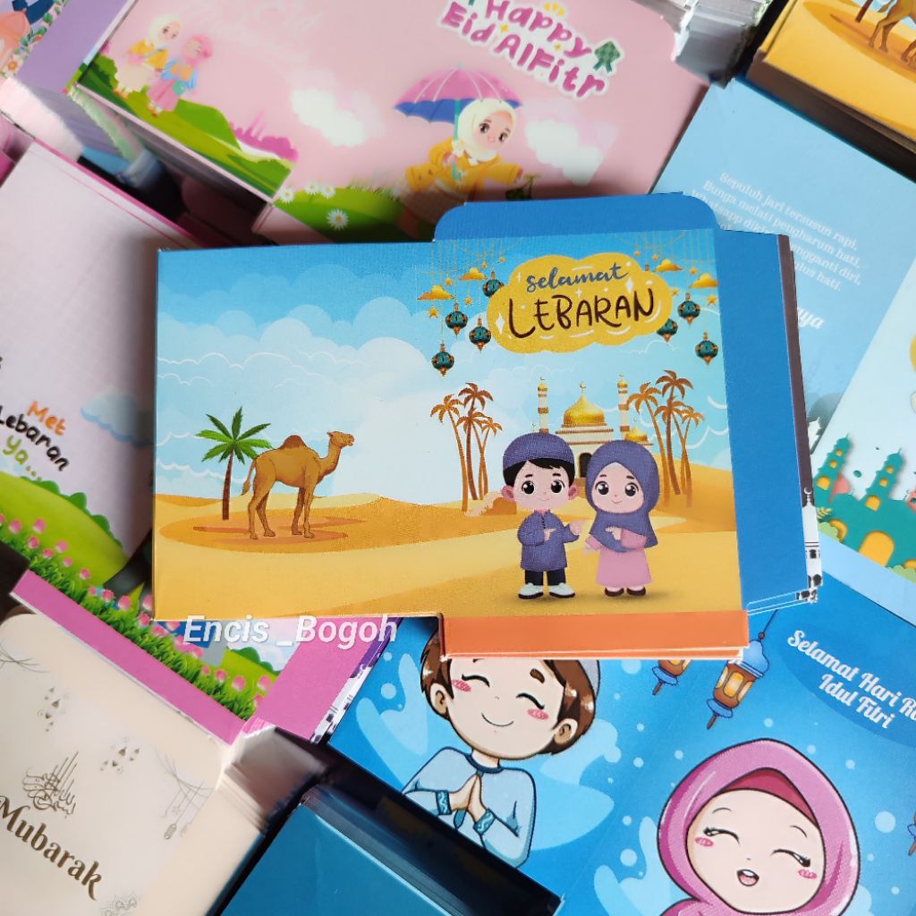 

PILIH MOTIF - 100 Lembar Amplop mini muslim free plastik