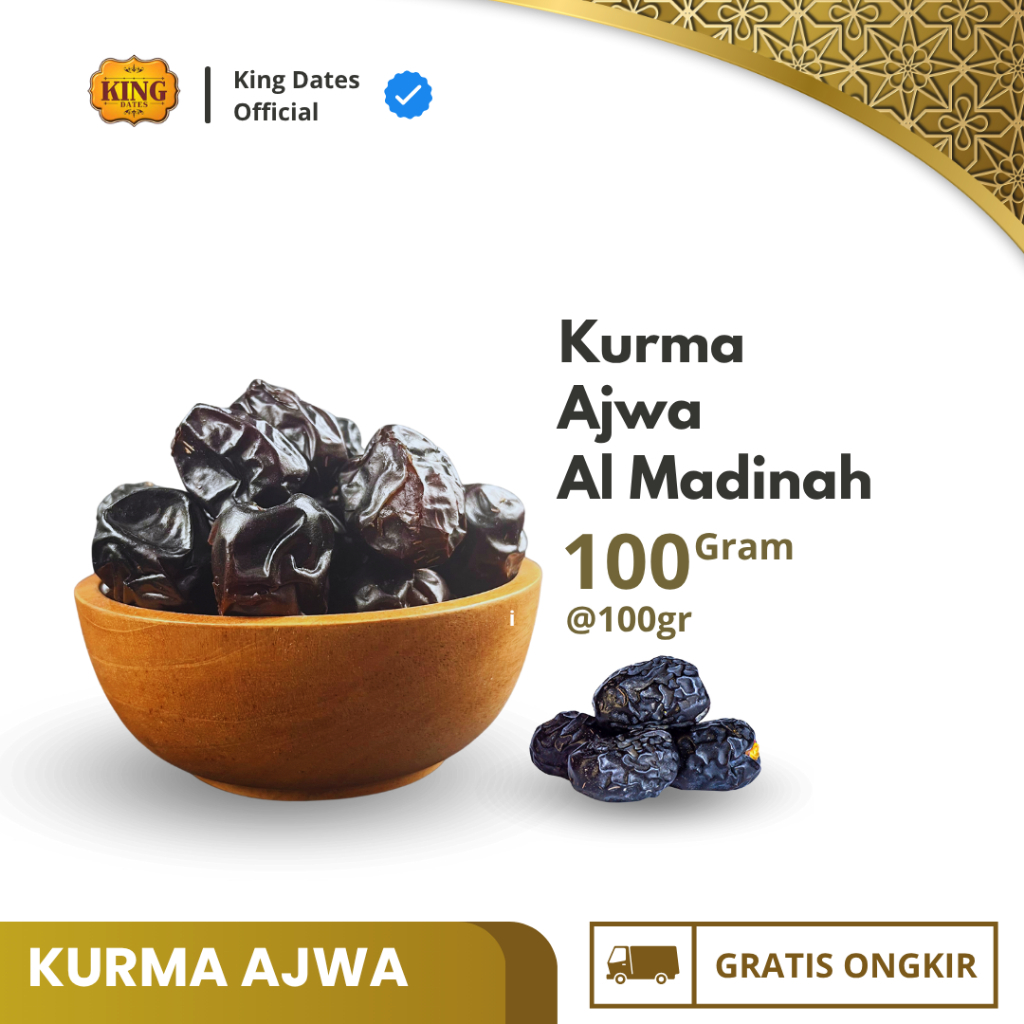 

Kurma Ajwa Al Madinah 100gram | Kurma Nabi
