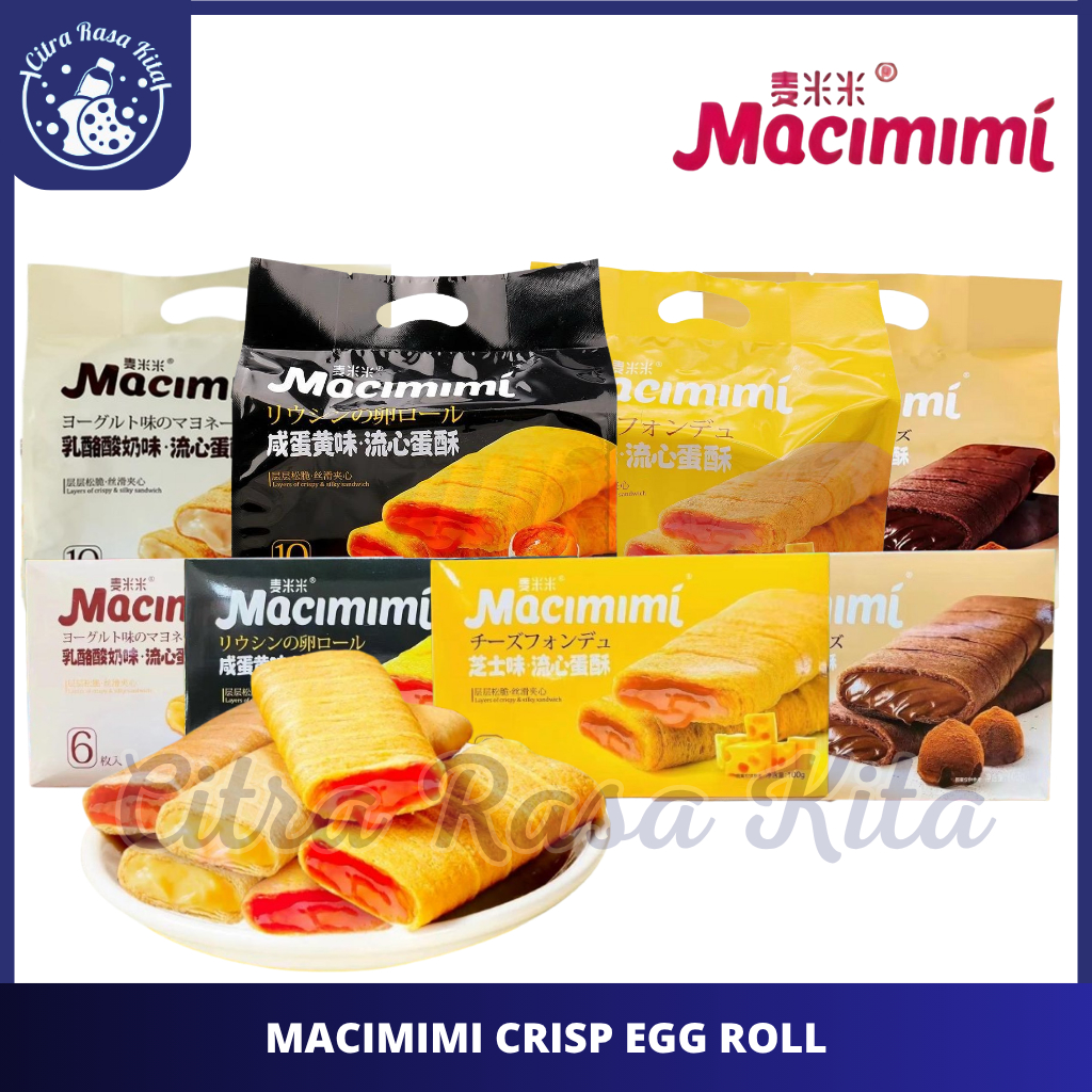 

Macimimi Snack Egg Roll Crisp Sandwich Aneka Rasa Halal 100g-168g