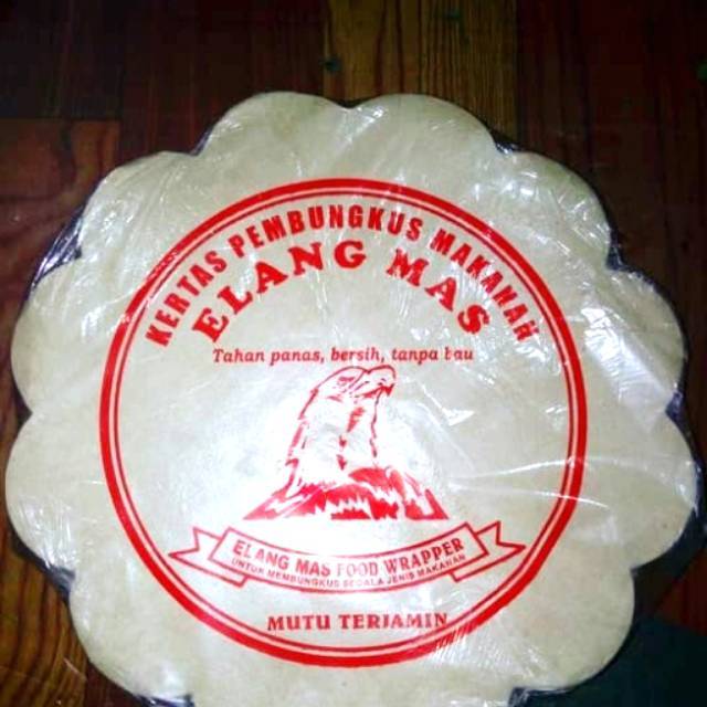 CAP ELANG EMAS KERTAS MINYAK BULAT | 200 LEMBAR | 120 SHEET | KERTAS PEMBUNGKUS MAKANAN