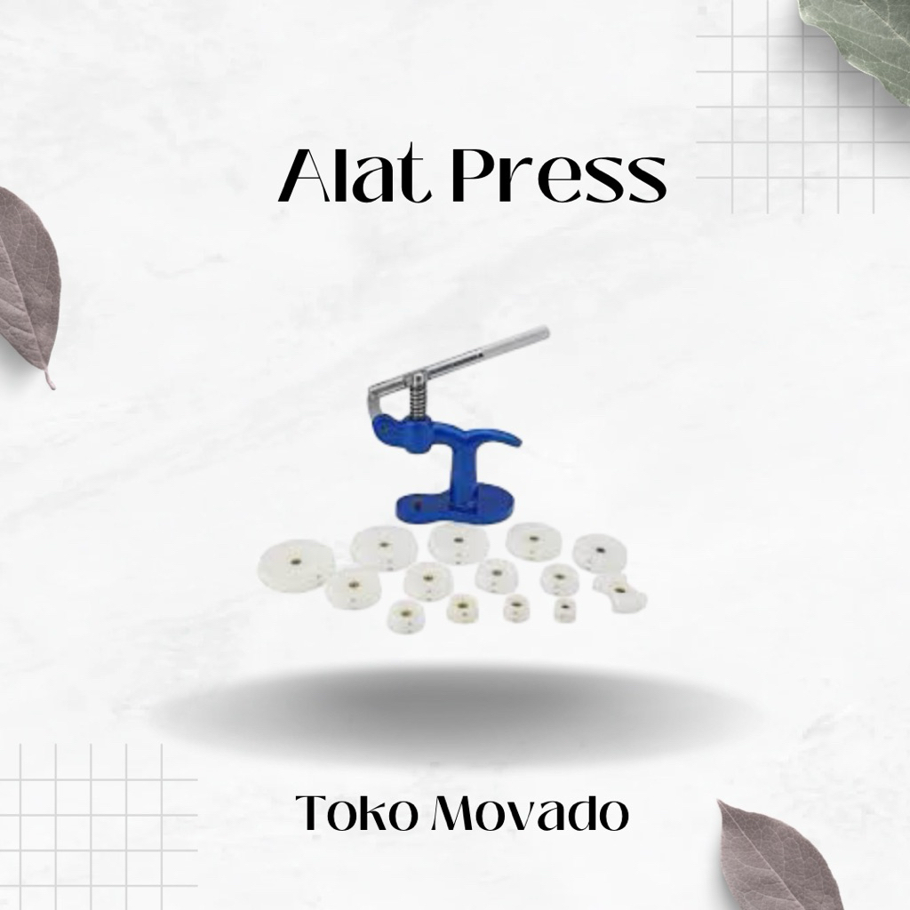 Alat Press Penutup Jam Tangan / Watch Back Press Set / Alat Press Jam
