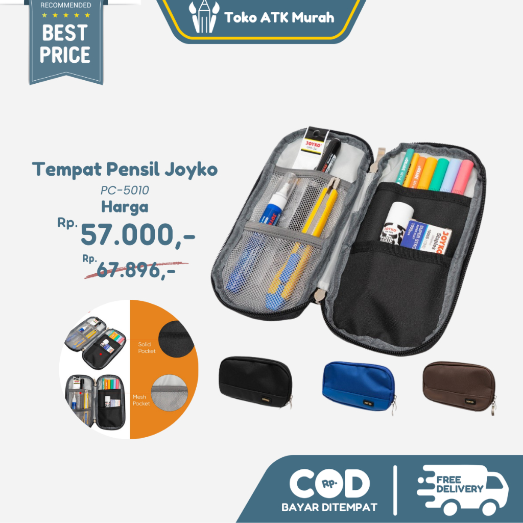 

Pencil Case Joyko PC-5010 Kotak Tempat Pensil