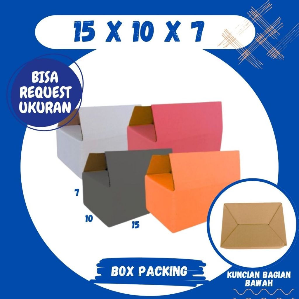 

Kardus 15x10x7 Box Packing A0 Karton Dus Jamu Kotak Olshop Kemasan Souvenir Botol Madu Malang Grosir
