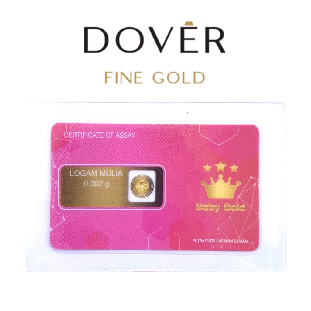 Logam Mulia Emas Baby Gold BabyGold Minigram 0.002 0,002 gram Souvenir Series
