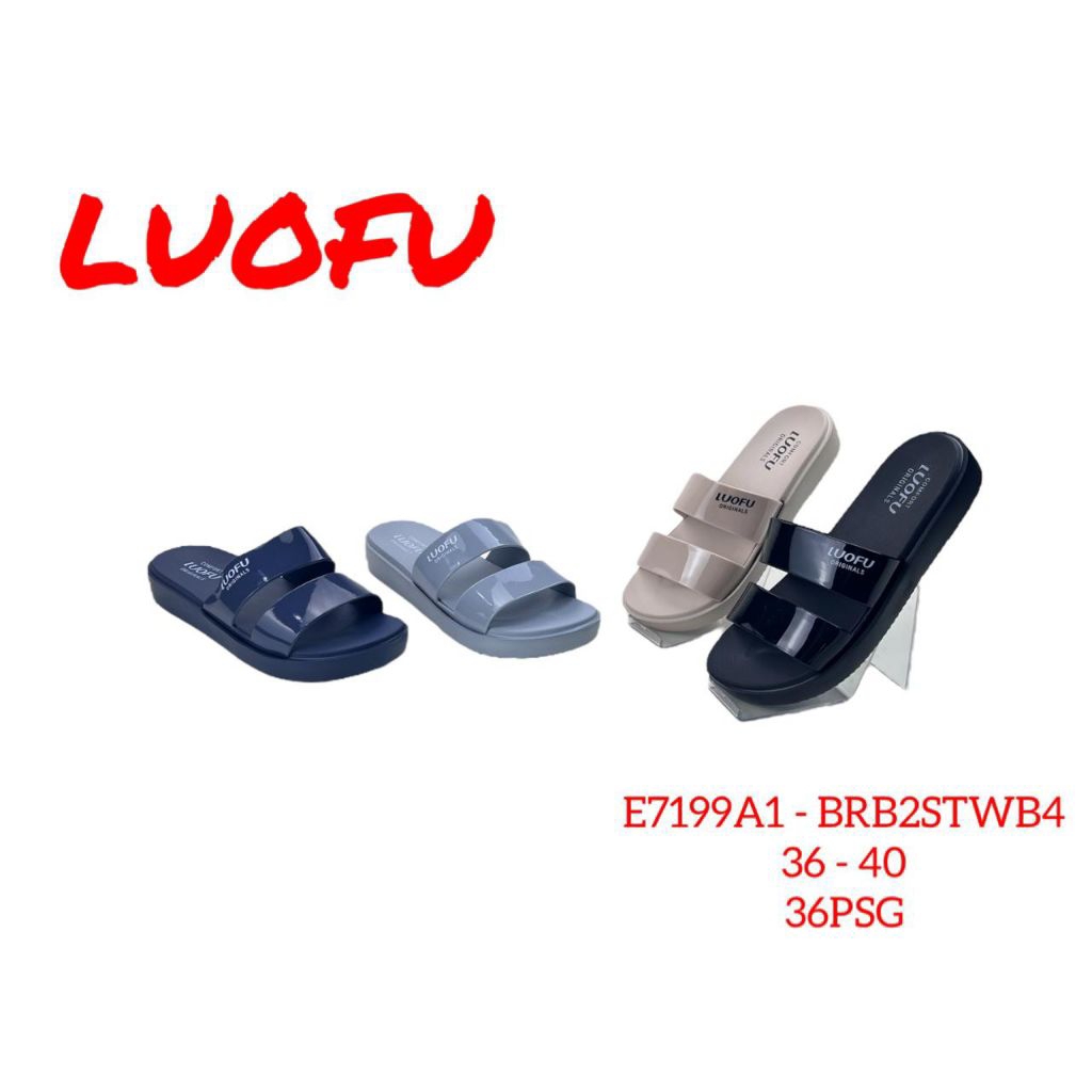 Sandal Luofu slop ban 2 E-7199A1 sandal import