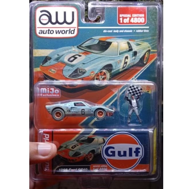 Diecast Mijo Auto world Ford Gt40 - Gulf