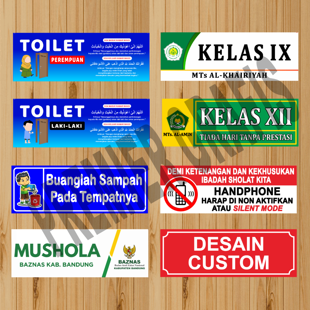 

Papan Akrilik, Papan Nama, Desain Custom