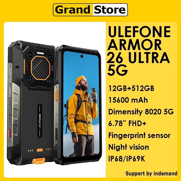 Ulefone Armor 26 Ultra 5G 24GB 512GB Rugged SmartPhone 120W 15600mAh 200MP NFC
