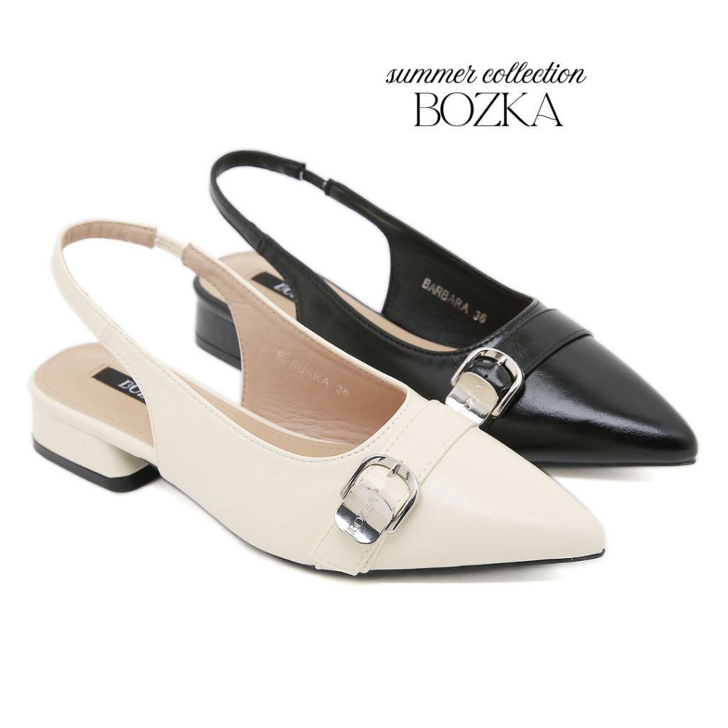Bozka sepatu sandal wanita Barbara flats sandal