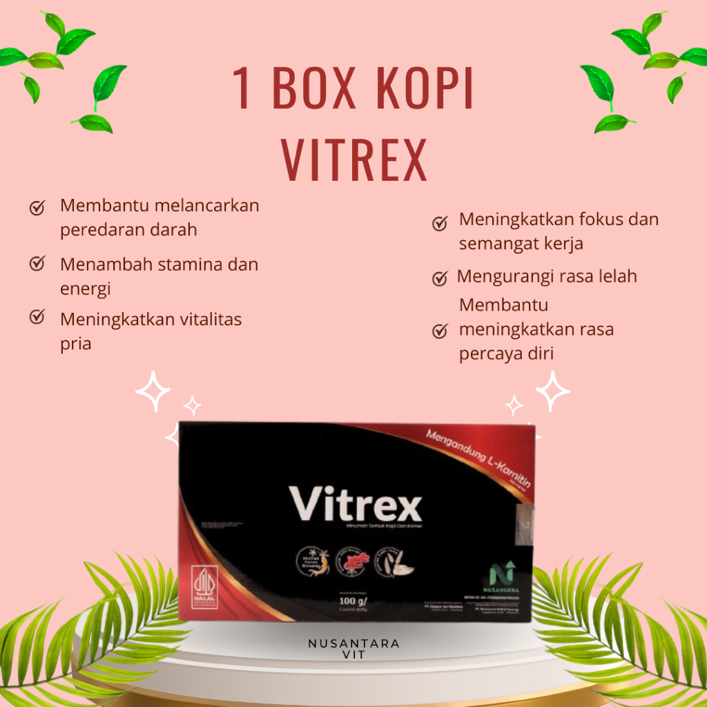 

Kopi Vitrex – Kopi Pria Mengandung L-Carnitine & Ginseng Merah Bantu Fokus Seharian di Segala Aktivitas terjaga
