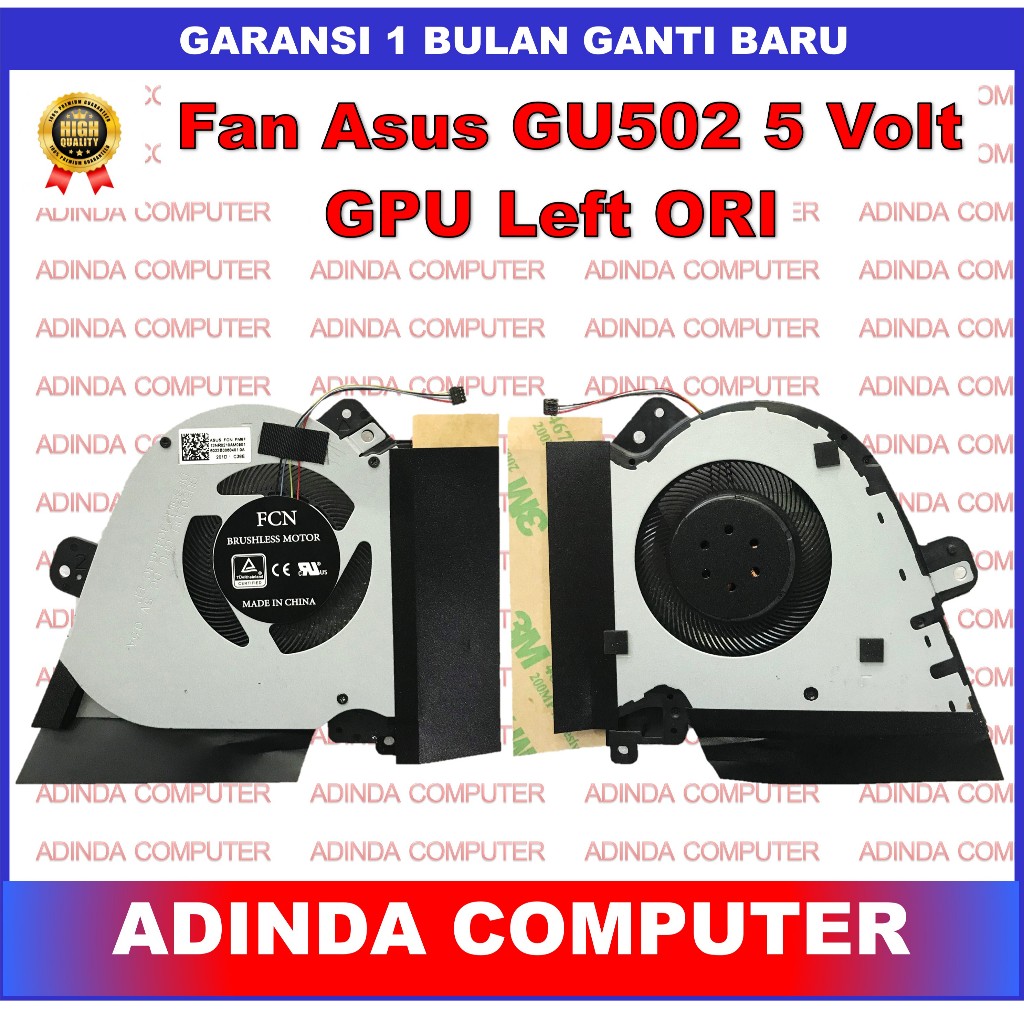 Fan Asus ROG Zephyrus GU502 GU502GV GU502GW GU502LV GU505 5V GPU ORI
