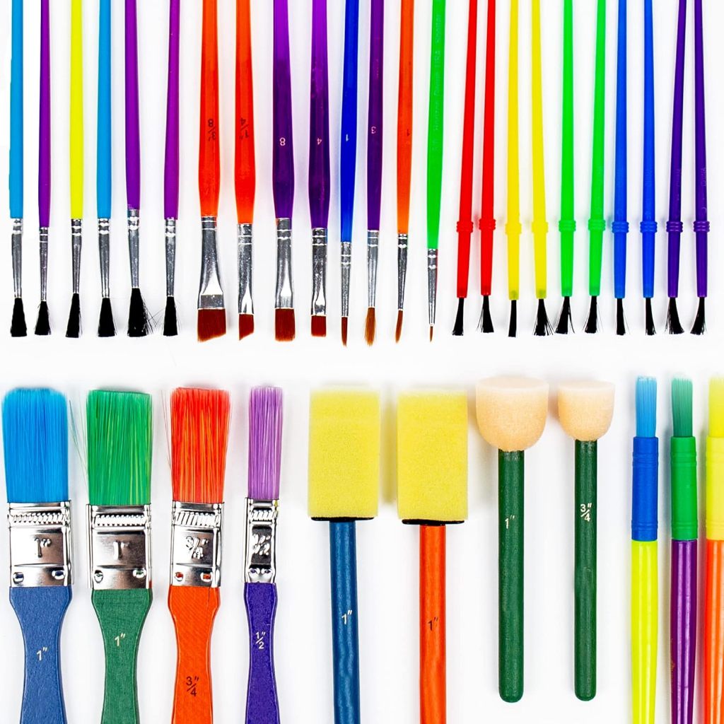 

Horizon Group USA Paint Brushes -35 All Purpose Paint Brushes Value Pack – Includes 8 Different