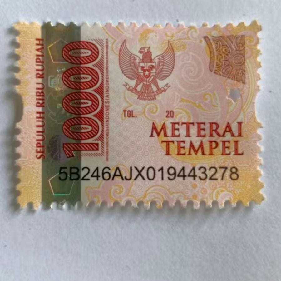 

Meterai / Materai Tempel 10000 / Meterai 10.000 / 10rb / 10ribu/ 10k