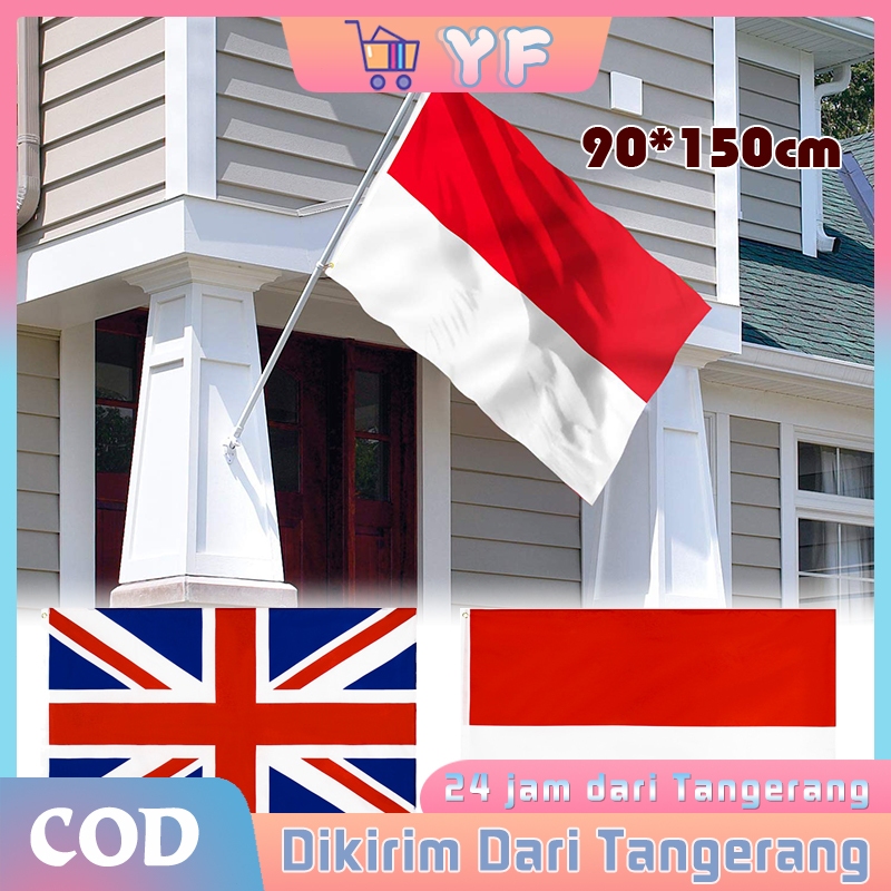 

90*150cm Bendera / Bendera Merah Putih / British Flag / Bahan Poliester