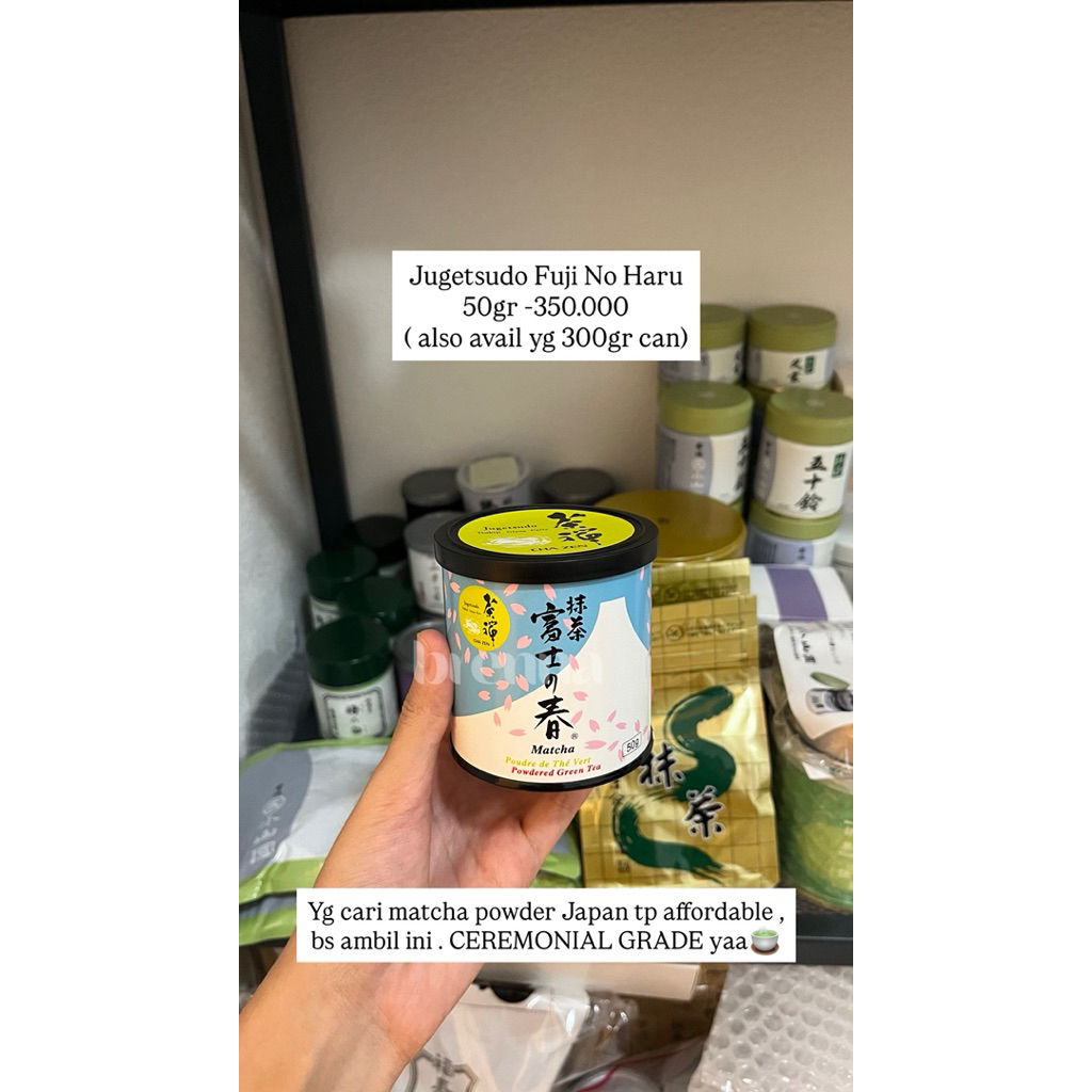 

[READY STOCK] Jugetsudo Japan Matcha Powder | Ceremonial Matcha Kyoto Japan