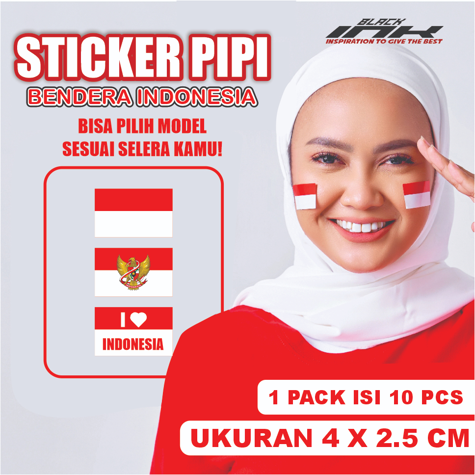 

Sticker Pipi Merah Putih | Tempelan Pipi Bendera TERMURAH Sticker Hut RI 17 Agustus / Sticker Bendera Merah Putih