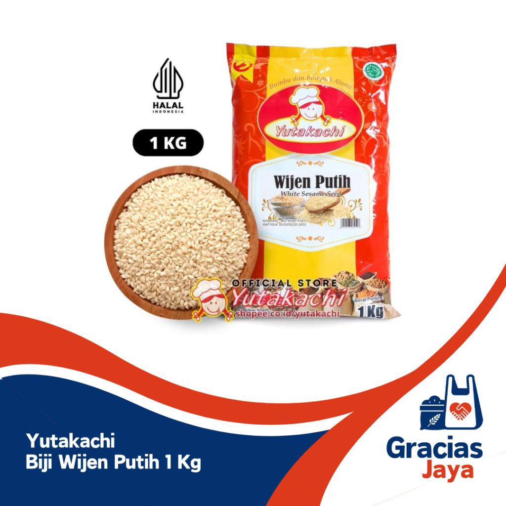 

Wijen Putih Yutakachi 1Kg Yutakachi / Wijen Putih 1kg