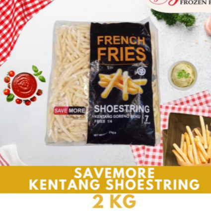

Kentang Goreng Shoestring 7mm 2KG Gurih & Crispy | Halal