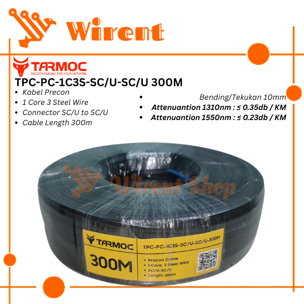 Kabel Precon FO SC 300 M Preconnectorized Dropcore 300 Meter