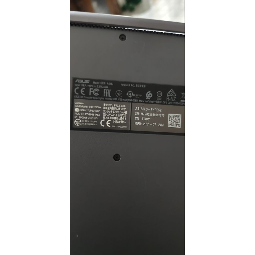 Laptop Notebook ASUS A416JAO FHD352