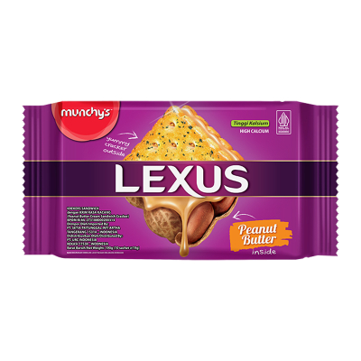 

Munchy's Lexus Biskuit Sandwich Selai Kacang 190 g