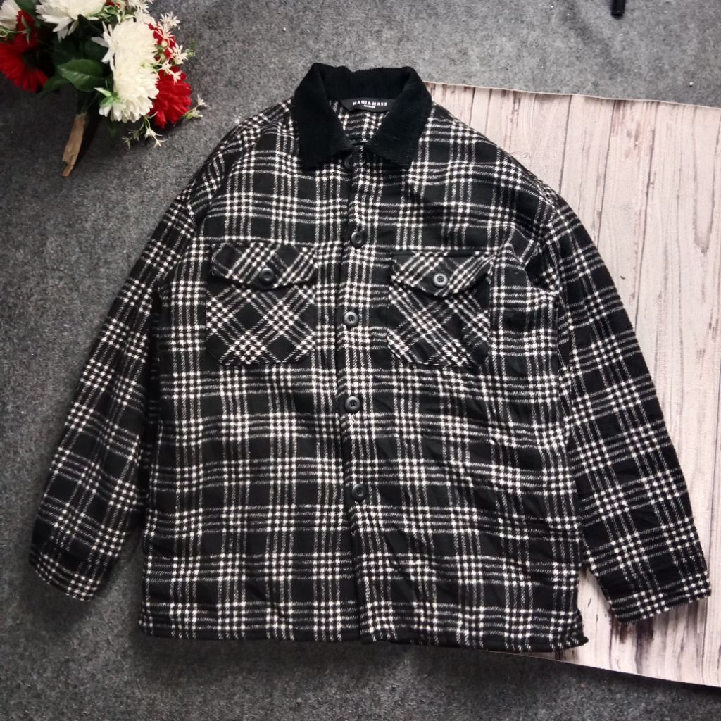 Jaket flannel overshirt maniamas