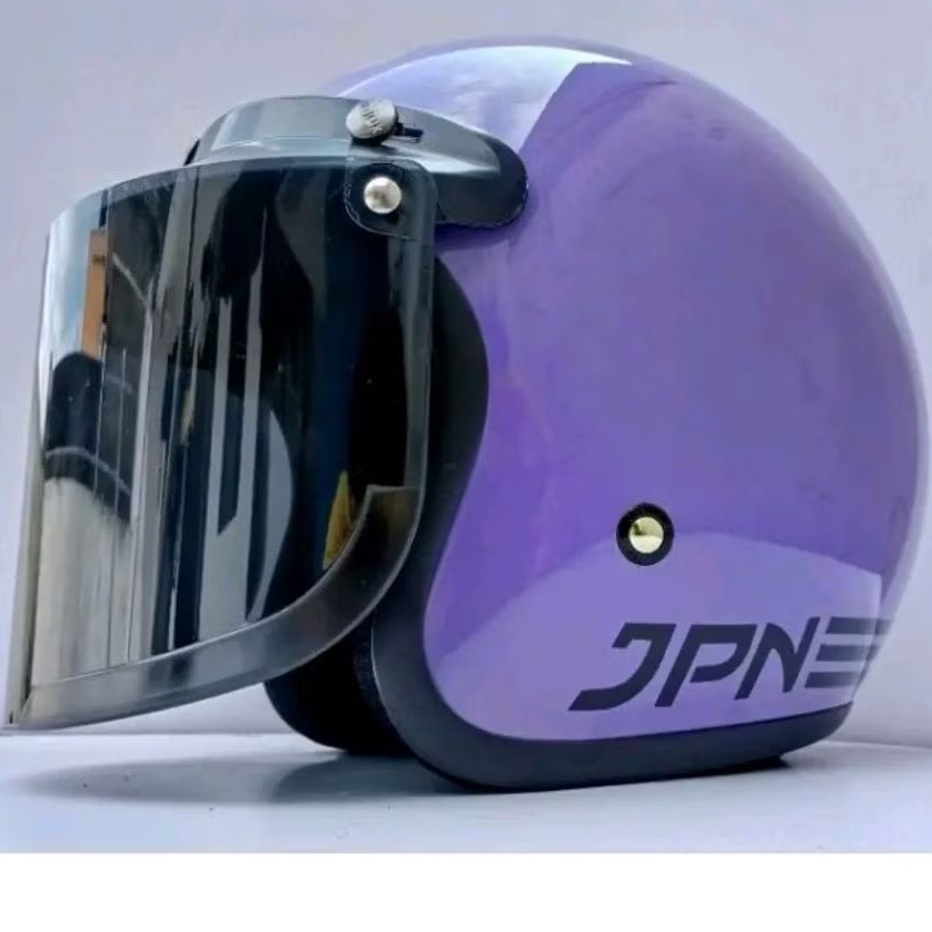 HELM JPN ORIGINAL UNGU GLOS BISA COD