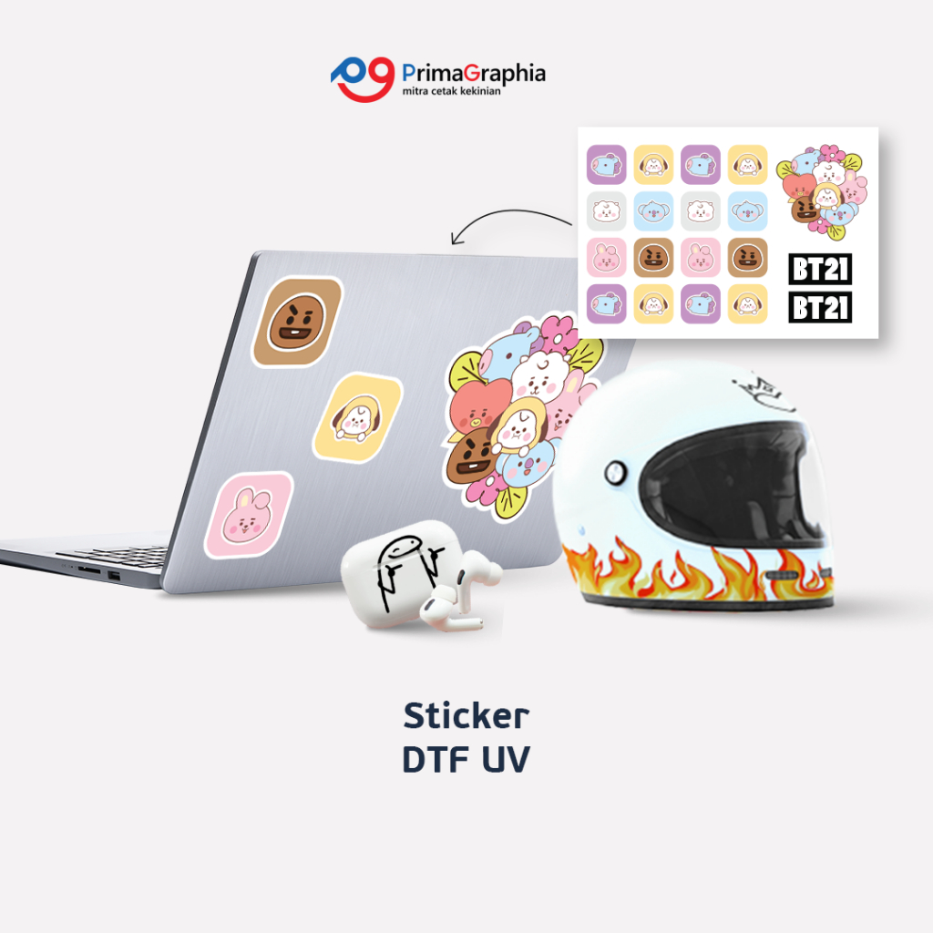 

Stiker DTF UV Decal Kering