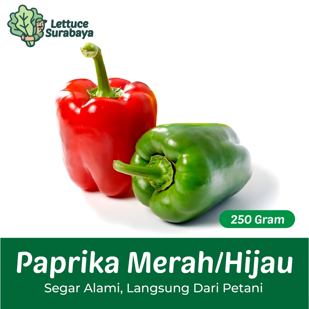 

Paprika Merah / Paprika Hijau Fresh 250 gram