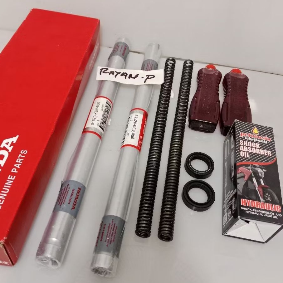 supra lama supra fit kirana sok depan komplit KEV sok+per+sil+oli original