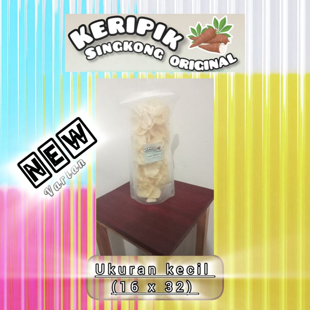 

Keripik / opak singkong original / snack / cemilan