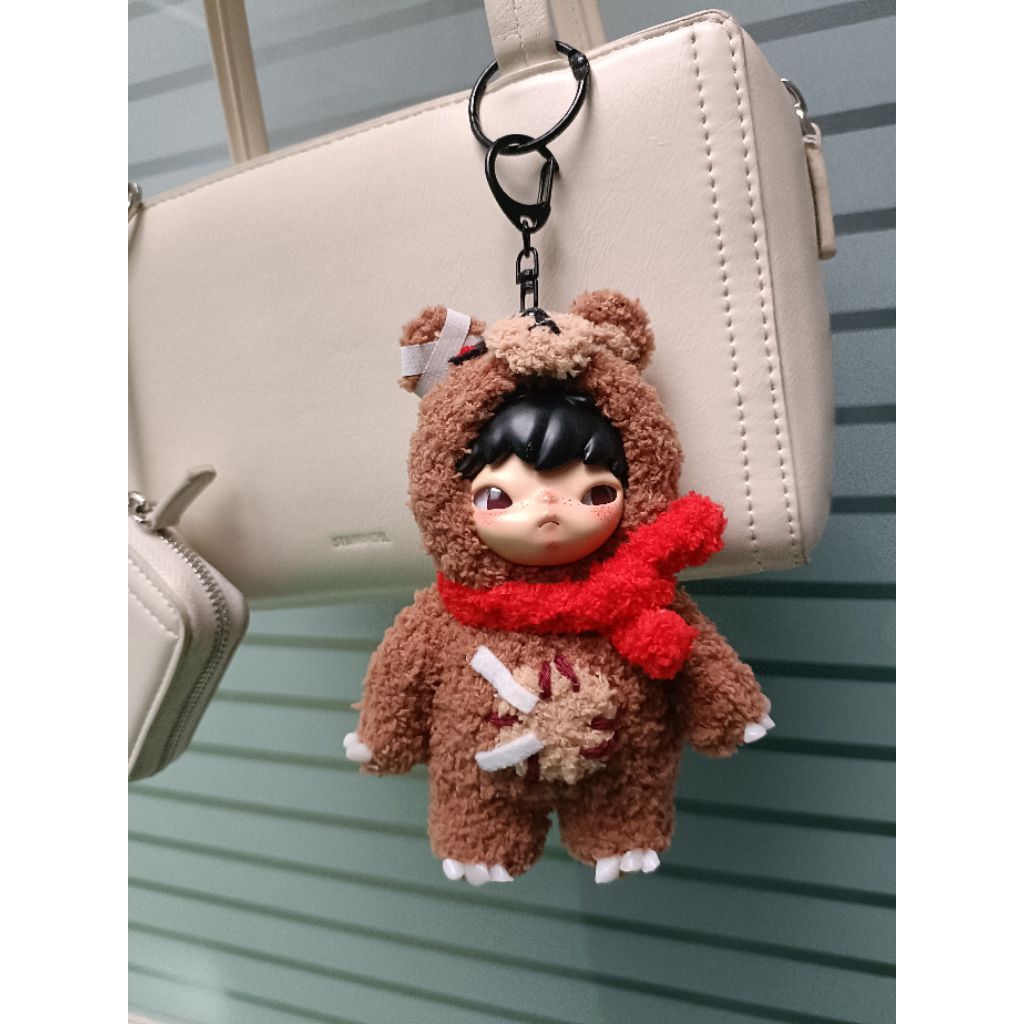 Leeopard Hirono Keychain Costume Bear Baju Hirono Popmart Jual Tanpa Boneka Hirononya Hanya