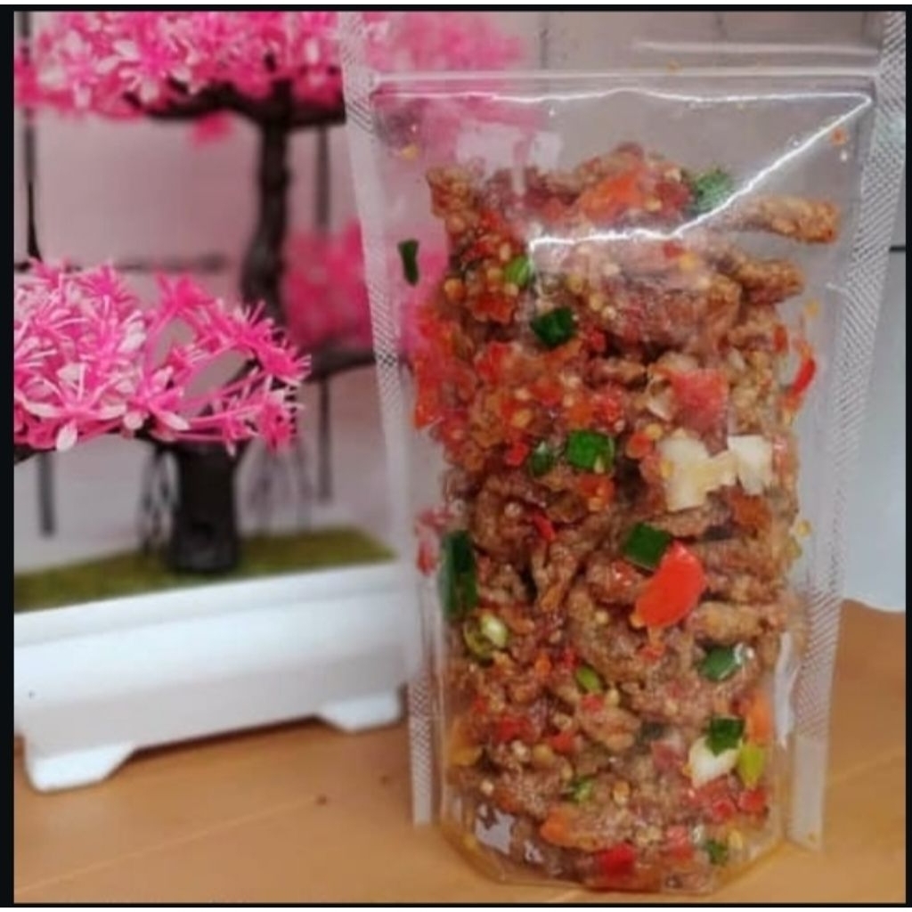 

Usus crispy Goang Usus Ayam Yg di Goreng kering dibumbu Goang original pedas extrapedas