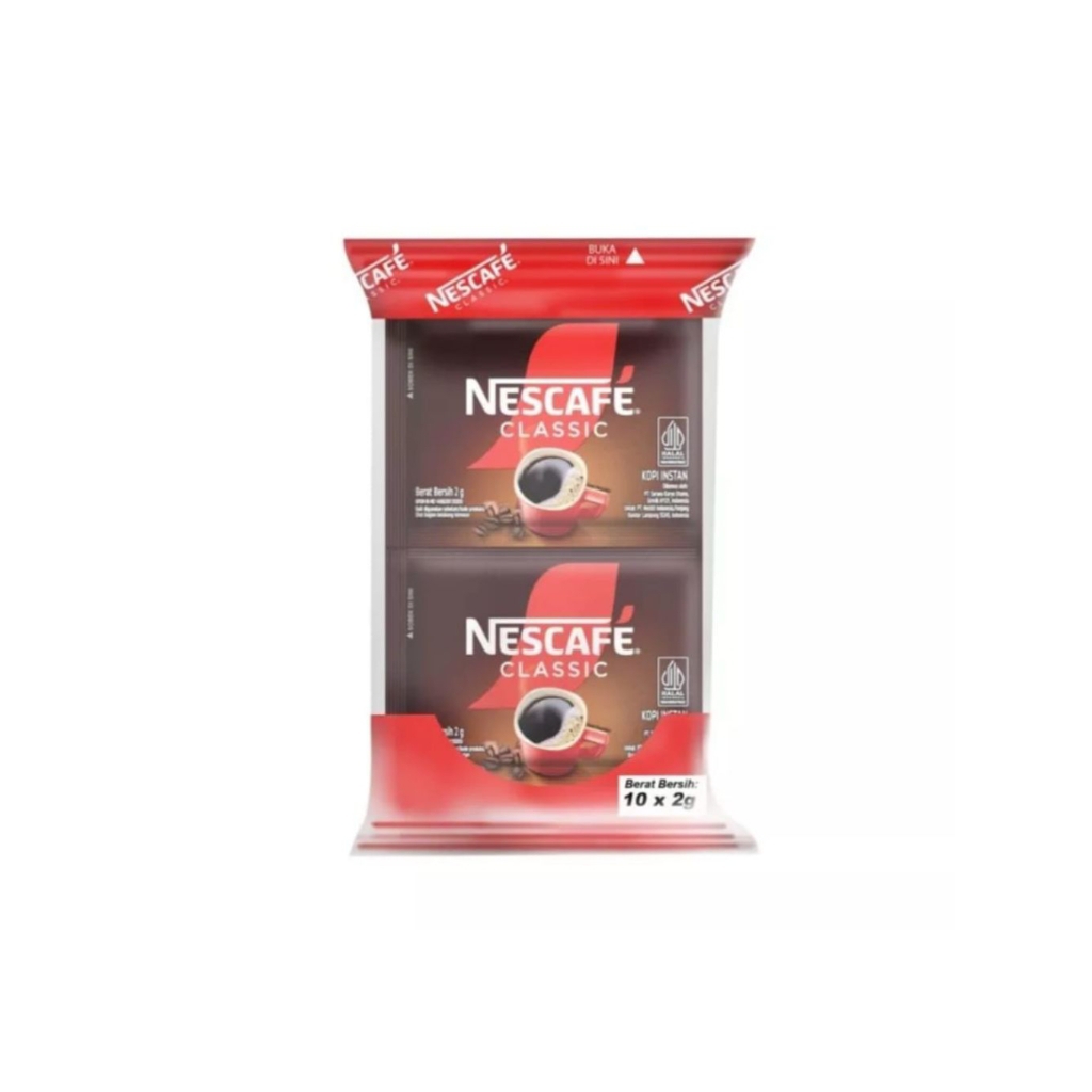 

Nescafe Classic Kopi Instan 2gr/Sachet (isi 10)
