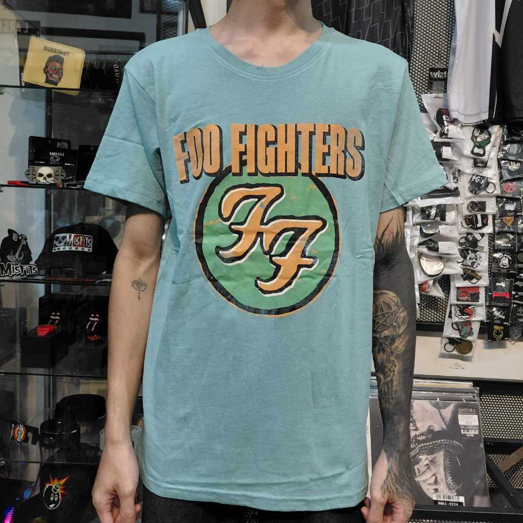 T Shirt Band Official FOO FIGHTERS - GRAFF BLUE Original